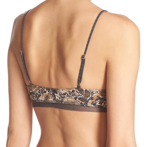 FREE PEOPLE INTIMATELY ON THE EDGE PRINT BRALETTE - Picture 3 of 14